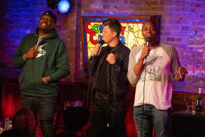 Dave Chappelle, Michael Che, Colin Jost @ The Comedy Cellar in NYC