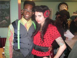 Pandie Suicide and Motown Maurice on the set of 