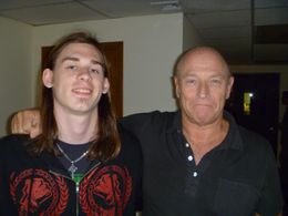 Sean Leser on set of 