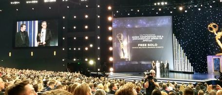 Marco Beltrami and Brandon Roberts in 2019 Primetime Creative Arts Emmy Awards (2019)