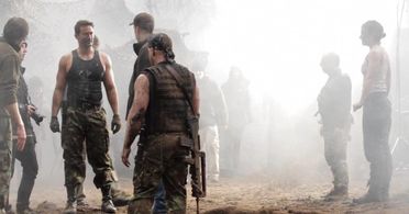 Embers of War - Behind the scenes after and series of explosions and action sequence.