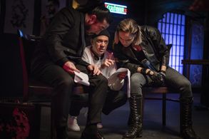 Sean Baek, Amber Goldfarb, and Cody Calahan in Vicious Fun (2020)