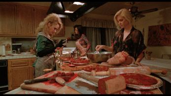Karen Black, Ava Fabian, and Kristine Rose in Auntie Lee's Meat Pies (1992)