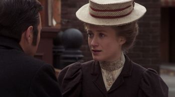 Tamara Hope and Jonny Harris in Murdoch Mysteries (2008)