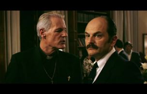 Roberto Faenza, Randall Paul, Anthony Souter, and Riccardo Scamarcio in La verità sta in cielo (2016)