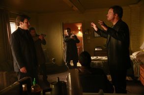 Adam Baldwin, Jon Huertas, Seamus Dever, and Nathan Fillion in Castle (2009)