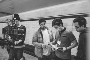 Director Agostino Leone on the set of 'Between Time' (2019)