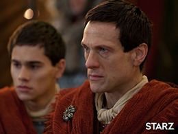 Simon Merrells and Christian Antidormi in Spartacus (2010)