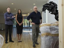 Kelly AuCoin, Ilfenesh Hadera, and Dan Soder in Billions (2016)