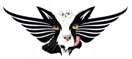 cat eat bird logo