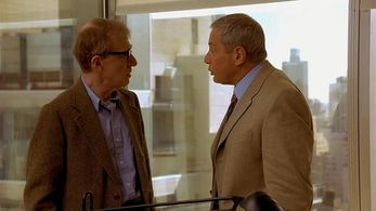 Woody Allen and Mark Rydell in Hollywood Ending (2002)