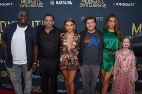 Randall Emmett, Emile Hirsch, Sistine Rose Stallone, Caitlin Carmichael, Olive Abercrombie, and Donovan W. Carter at an 