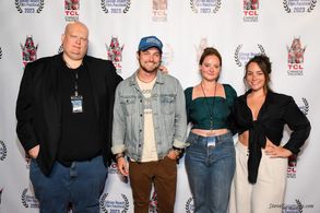 Shannon Walsh, Jack Gorman and Austin Woods for “A Dinner”in festival circuit