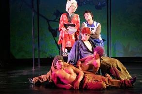 On Stage with Gedde Watanabe, and Mike Mike Moh. East West Players production of Pippin.