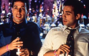 Alexis Arquette and Christian Maelen in I Think I Do (1997)