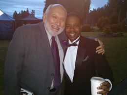 Great Canadian Actor Jay Brazeau and myself on the set of I do, I do, I Do.