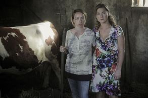 Tatiana Dyková and Lenka Krobotová in Nowhere in Moravia (2014)