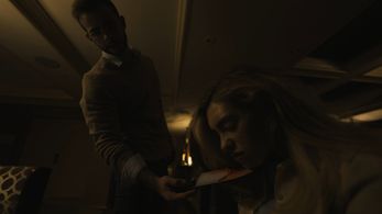Jack Wooton and Mia Heavner in The Razing (2022)