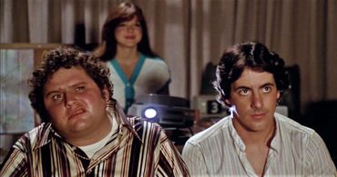 Stephen Furst, David Naughton, and Deborah Richter in Midnight Madness (1980)