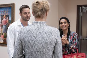 Freema Agyeman and Ryan Eggold in New Amsterdam (2018)