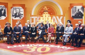 Florence Henderson, Frank Blair, Tom Brokaw, John Chancellor, Hugh Downs, Joe Garagiola, Dave Garroway, Bryant Gumbel, J