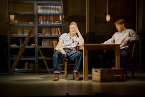 Nicholas Banks and Paul Nicholls on stage