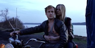 With Gabriel Macht in 