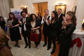 Vladimir Bilenjki as honourary guest at 48th FEST reception at the Canadian Embassy