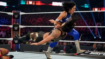 Pamela Martinez and Shayna Andrea Baszler in WWE Survivor Series (2019)