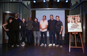 1st Annual HoFoCo Show Left to Right: Mindy Sterling, Cedric Yarbrough, Stephanie Courtney, Jordan Black, Kyle Mooney, J