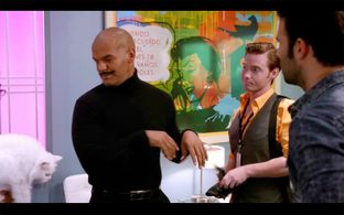 Still of Amaury Nolasco, Johnny Martini, and Jencarlos Canela in Telenovela (2015)