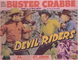 Buster Crabbe, Art Dillard, Frank Ellis, Herman Hack, Patti McCarty, and Al St. John in Devil Riders (1943)