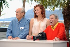 Jerry Lewis, Michel Legrand, and Kerry Bishé at an event for Max Rose (2013)