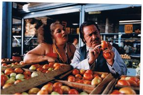Carmen Landaeta and Antonio Briceno in a scene from Betty Kaplan's MIDDLEMEN