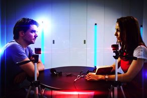 Lindsay Armaou and Andrew Lee Potts in Wireless (2014)