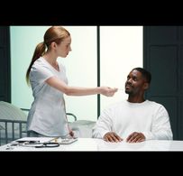 Jovan Adepo and Adele Shepherd in 5150 (2021)