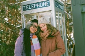 Clara Morrow and Myrna Landers in 'Three Pines' for Amazon Prime