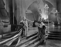 Charles de Rochefort, Pat Moore, and Theodore Roberts in The Ten Commandments (1923)