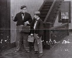 Oliver Hardy and Bert Tracy in Back to the Farm (1914)