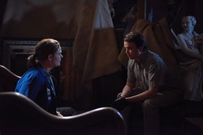 Emily Deschanel and Eric Millegan in Bones (2005)