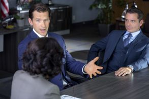 Benjamin Wilkinson and Michael Karl Richards in Chesapeake Shores (2016)