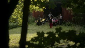 Louis Mandylor, Chris Torem, Zhuzha Akova, and Ryan M. Shaw in Bring Him Back Dead (2022)