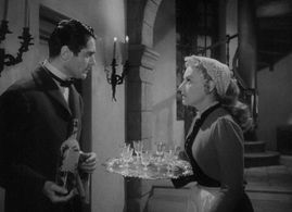 Paulette Goddard and Francis Lederer in The Diary of a Chambermaid (1946)