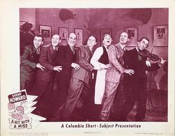 Shemp Howard, Charley Rogers, Al Thompson, Victor Travis, and Robert B. Williams in A Hit with a Miss (1945)