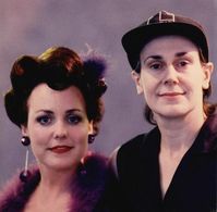 Between set-ups with the director