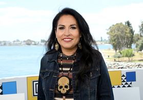 Jhane Myers at an event for Prey (2022)