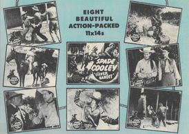 Spade Cooley, Bob Gilbert, Gene Gray, and Ginny Jackson in The Silver Bandit (1950)