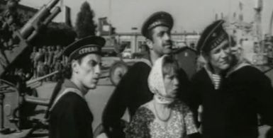 Elguja Burduli, Vladimir Marchenko, and Svetlana Kondratova in Sleduyu svoim kursom (1975)