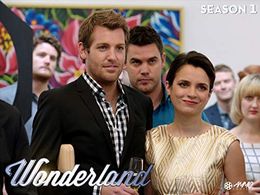 Ben Mingay, Jessica Tovey, and Tim Ross in Wonderland (2013)