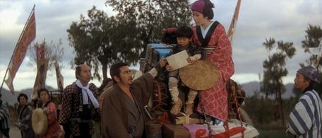 Yukiji Asaoka, Shintarô Katsu, and Mie Nakao in Zatoichi Challenged (1967)